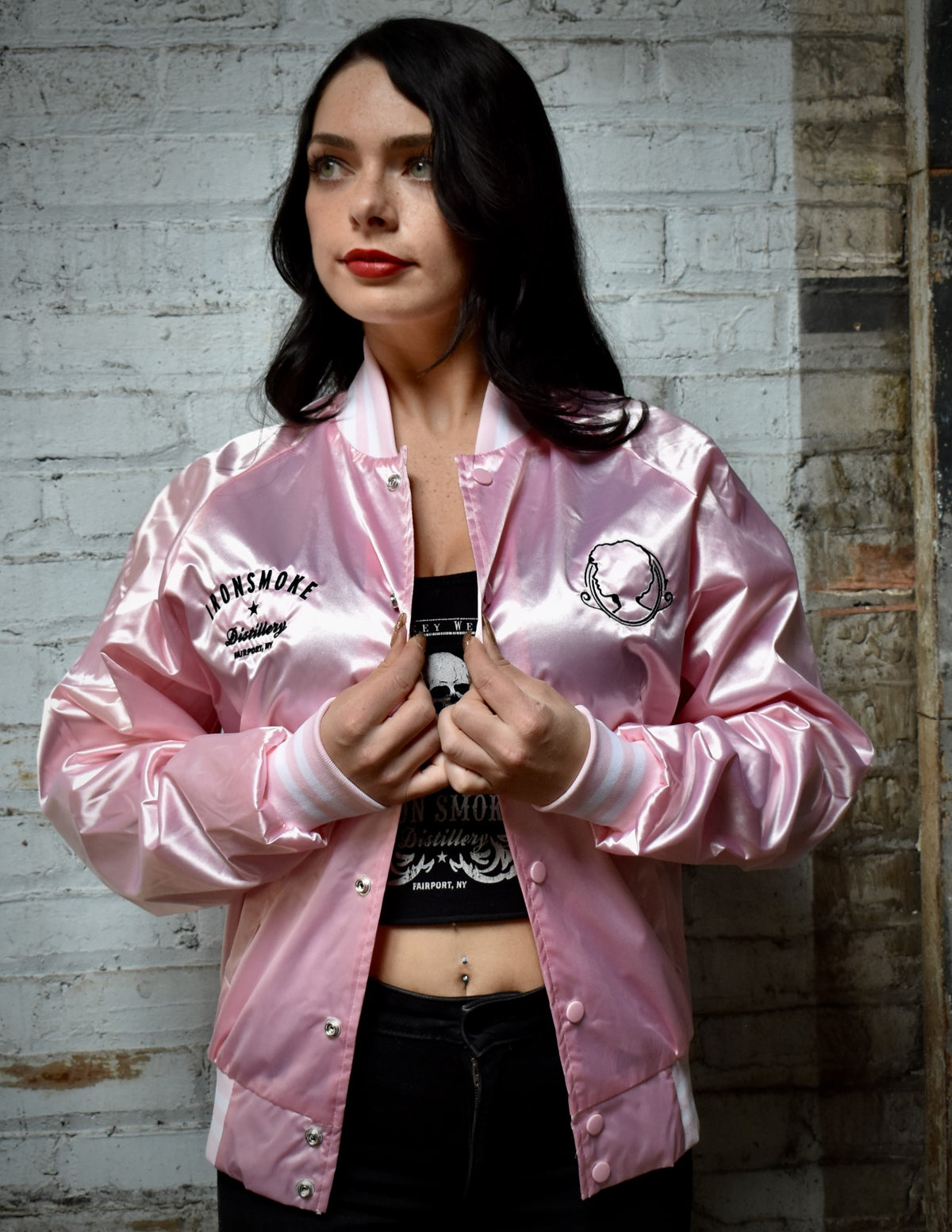 Rattlesnake Rosie’s Pink Ladies Satin Jacket