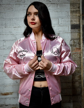 Rattlesnake Rosie’s Pink Ladies Satin Jacket